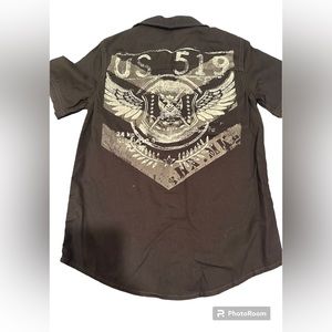 Helix short sleeve rocker style shirt